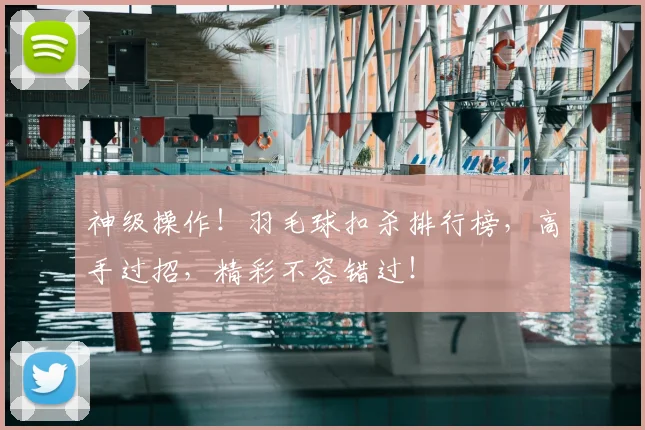 神级操作!羽毛球扣杀排行榜,高手过招,精彩不容错过!